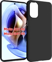 Hoesje Motorola Moto G31 - Hoesje Motorola Moto G41 - Zwart Siliconen Case
