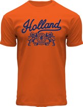Fox Originals Holland Weapon T-shirt Heren & Dames Katoen Oranje Maat M