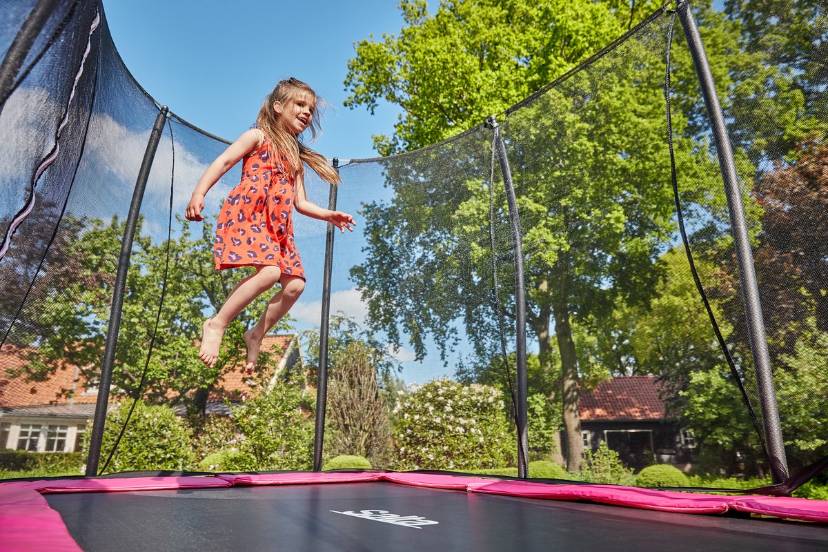 Salta Comfort Edition - 305 x 214 cm - Rechthoekige trampoline met veiligheidsnet - Roze - Trampoline voor kinderen — afbeelding 3
