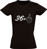 37 jaar Dames t-shirt | verjaardag | feest | cadeau | Zwart