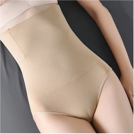 New Age Devi - Hoge Taille Ondergoed XL/XXL Beige Vormgeven Buik Gewichtsverlies Buikband Body Wrap Corset Gordel Postpartum Moederschap Broek Buik Riem