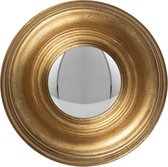 Wandspiegel Ø 19 cm Goudkleurig Hout Rond Grote Spiegel Muur Spiegel Wand Spiegel