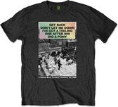 The Beatles - Rooftop Songs Gradient Heren T-shirt - XL - Zwart