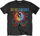 Guns N' Roses Heren Tshirt -2XL- Use Your Illusion Circle Splat Zwart
