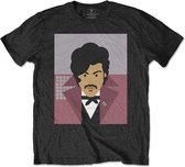 Prince Heren Tshirt -L- Many Faces Zwart