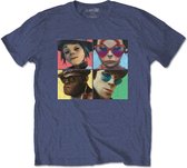 Gorillaz Heren Tshirt -XL- Humanz Blauw