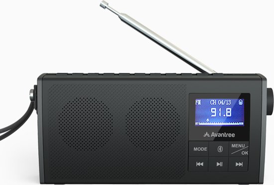 Avantree - Soundbyte Radio -Radio FM portable avec haut-parleur Bluetooth  5.0 et