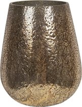 Glazen Theelichthouder Ø 16*18 cm Goudkleurig Glas Rond Waxinelichthouder Windlichthouder