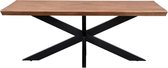 Patta collection natural dining table with spider leg (rect edge) 200x100x78-pmrd200nat