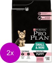Pro Plan Dog Puppy Small & Mini Breed Peau sensible - Nourriture pour chiens - 2 x Saumon 3 kg