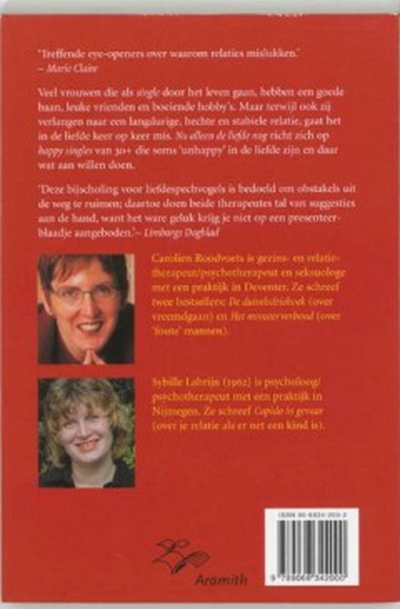 Nu Alleen De Liefde Nog - back cover