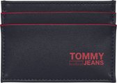 Tommy Hilfiger - TJM cc holder recycled leather - RFID - heren - twilight navy