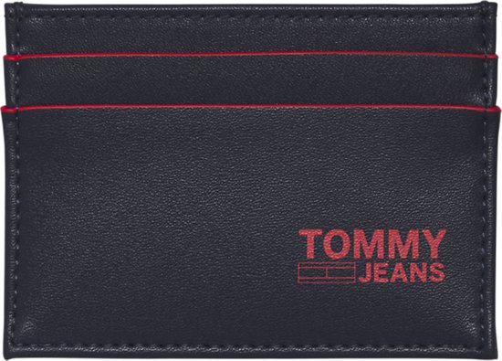 Tommy Hilfiger - TJM cc holder recycled leather - RFID - heren - twilight  navy | bol.com
