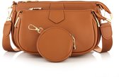 Trendy Schoudertasje - Bruin/Camel - 3in1 tas - 3 delig schoudertas