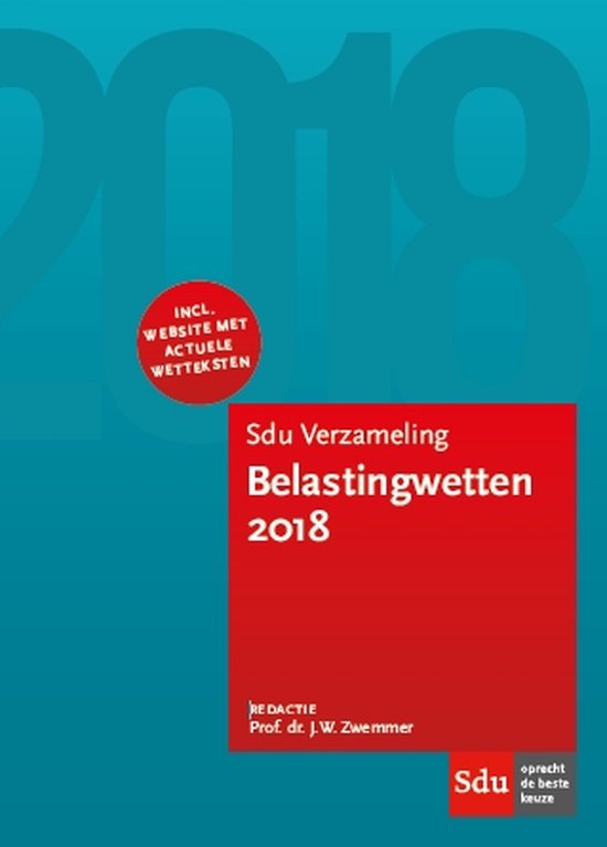 Educatieve wettenverzameling  -  Sdu Verzameling Belastingwe ... - cover