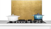 Spatscherm keuken 60x40 cm - Kookplaat achterwand Goud - Luxe - Abstract - Muurbeschermer hittebestendig - Spatwand fornuis - Hoogwaardig aluminium