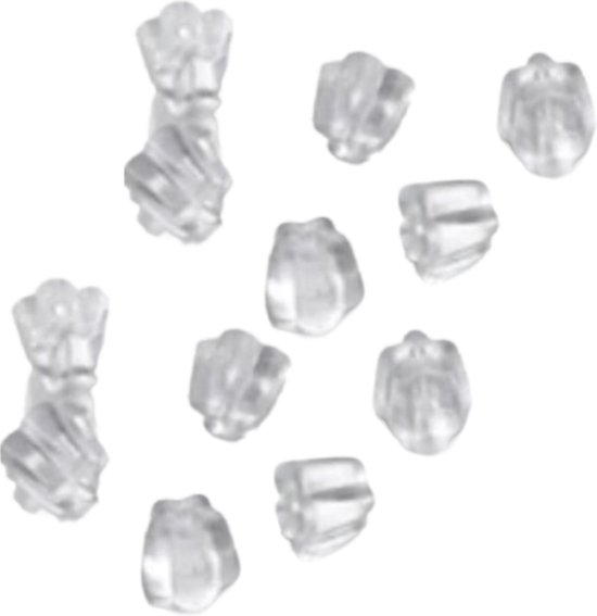 Transparante Siliconen Oorbel-Achterkant 120 Stuks Plastic Oorbel Ruggen Stopper Doorzichtige Siliconen Oorbellen Ruggen Diy Oorbel Back Stopper Pads voor Piercing, Bumper, Oorringen