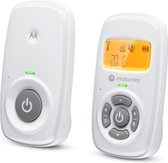 Motorola Nursery Babyfoon AM24 - Baby Monitor - Audio - Hoog Gevoelige Microfoon - DECT Technologie - tot 300 Meter Bereik - Twee-Weg Communicatie - Wit