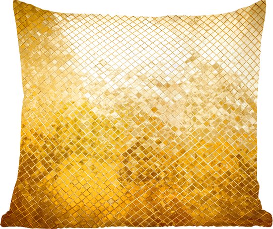 Coussins Coussins décoratifs - Oreillers Salon - 40x40 cm - Fond paillettes dorées