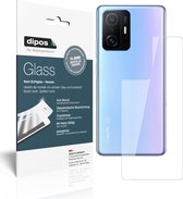 dipos I 2x Pantserfolie helder compatibel met Xiaomi 11T Pro Achterkant Beschermfolie 9H screen-protector (expres kleiner dan het glas omdat het gebogen is)