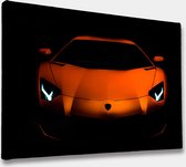 Akoestische panelen - Geluidsisolatie - Akoestische wandpanelen - Akoestisch schilderij AcousticBudget® - paneel met Lamborghini Aventador - design 127 - 90x60 - Wanddecoratie - wo