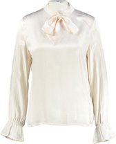 Aaiko ecru shiny viscose blouse - valt kleiner - Maat M