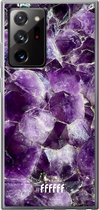 6F hoesje - geschikt voor Samsung Galaxy Note 20 Ultra -  Transparant TPU Case - Purple Geode #ffffff