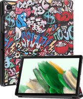 Samsung Tab A8 Hoes Luxe Hoesje Book Case - Samsung Tab A8 Hoes Cover - Graffiti