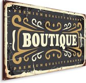 Schilderij - Boutique, Reclame voor Boetiek, Premium Print