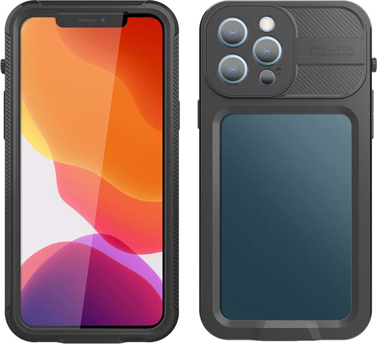 Shellbox Waterproof Case 2M Underwater hoesje voor iPhone 13 Pro Max