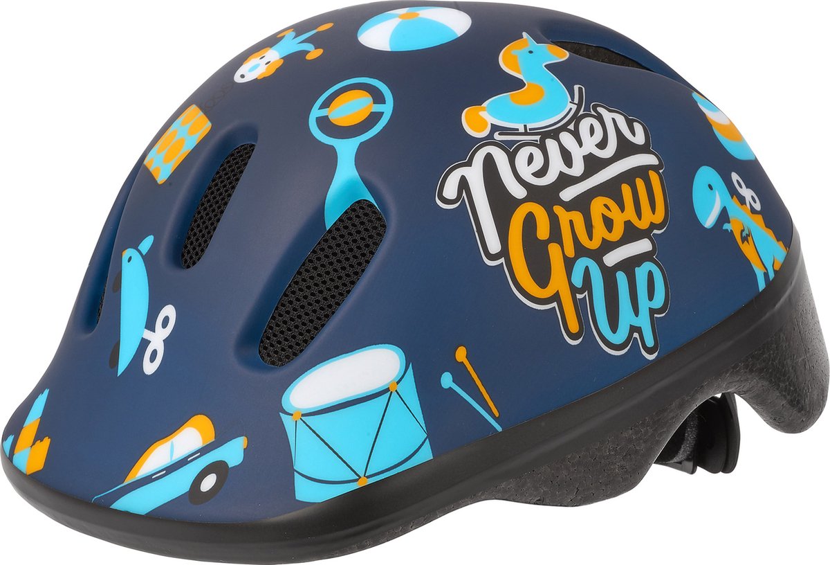 Polisport Kinderhelm XXS - Veiligheid & Comfort - Blauw Mat - 44/48 cm