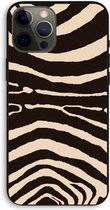 CaseCompany® - iPhone 12 Pro Max hoesje - Arizona Zebra - 100% Biologisch Afbreekbaar - Duurzaam - Biodegradable Soft Case - Milieuvriendelijke Print op Achterkant - Zwarte Zijkanten - Besche