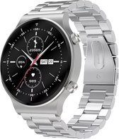 O.M.G S1 Pro Smartwatch - Titanium - Activity Tracker - Stappenteller horloge - Volledige belfunctie - Crystal clear - Android en IOS - Silver