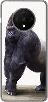 Geschikt voor OnePlus 7T hoesje - Gorilla - Dieren - Jongens - Meisjes - Kinderen - Siliconen Telefoonhoesje