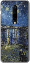 Geschikt voor OnePlus 7 Pro hoesje - Sterrennacht boven de Orsay Parijs - Vincent Van Gogh - Siliconen Telefoonhoesje