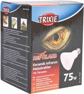 Trixie reptiland keramische infrarood warmtestraler (7,5X7,5X10 CM 75 WATT)