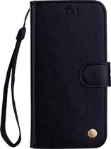 Mobigear Telefoonhoesje geschikt voor Samsung Galaxy J6 (2018) Hoesje | Mobigear Wallet Bookcase Portemonnee | Pasjeshouder voor 2 Pasjes | Telefoonhoesje voor Pinpas / OV Kaart / Rijbewijs - Zwart