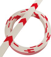 Knuffi Oneway voor looprichtingen, rood wit lengte 5 m