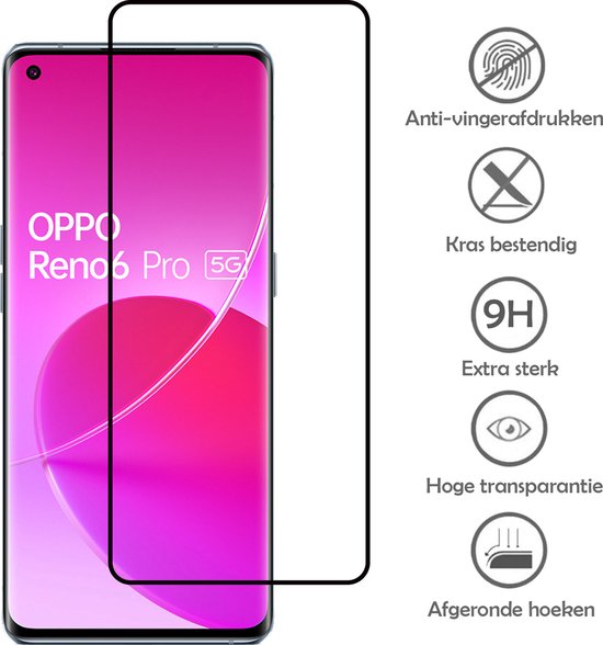 Protecteur d'écran OPPO Reno 6 Pro - Glas protecteur d'écran OPPO Reno 6 Pro - Glas protecteur d'écran OPPO Reno 6 Pro Extra fort - 2 pièces