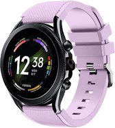 Siliconen Smartwatch bandje - Geschikt voor  Fossil Gen 6 - 44mm siliconen bandje - lila - Strap-it Horlogeband / Polsband / Armband