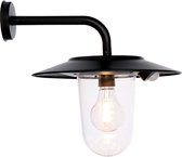 Nerissa -  Buiten wandlamp op zonne-energie - Aluminium - Zwart