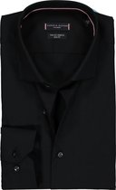 Tommy Hilfiger Core stretch Slim Fit overhemd - zwart - Strijkvriendelijk - Boordmaat: 42
