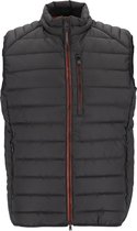 CASA MODA comfort fit bodywarmer (middeldik) - zwart met oranje ritsen -  Maat: L