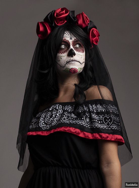 FUNIDELIA Déguisement Catrina femme - Taille : XXL - Zwart
