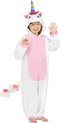foto van FUNIDELIA Roze Eenhoorn Onesie Kostuum - 5-6 jaar (110-122 cm)