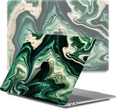Lunso Geschikt voor MacBook Air 13 inch M1 (2020) cover hoes - case - Peridot Canyon