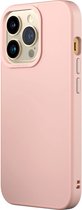 Apple iPhone 13 Pro Hoesje - Rhinoshield - SolidSuit Serie - Hard Kunststof Backcover - Classic Blush Pink - Hoesje Geschikt Voor Apple iPhone 13 Pro