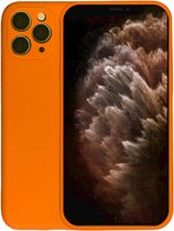 Smartphonica iPhone 11 Pro siliconen hoesje - Oranje / Back Cover