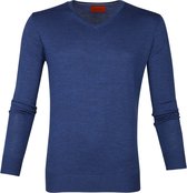Suitable - Merino Pullover Aron Blauw - XXL - Modern-fit