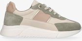 Tango | Yasmine 6-e bone/green/pink sneaker - off white sole | Maat: 36